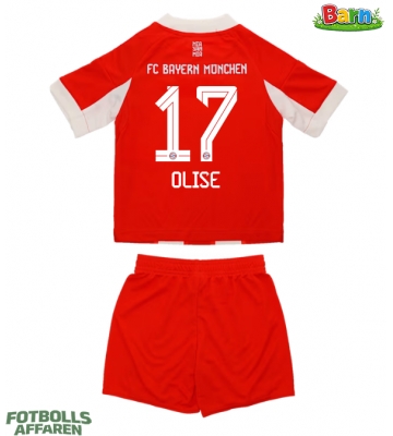 Bayern Munich Michael Olise #17 Hemmaställ Barn 2025-26 Kortärmad (+ Korta byxor)